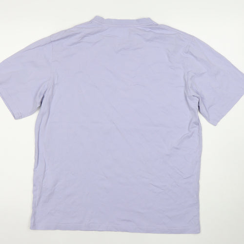 Jack & Jones Men’s Purple Medium Crew Neck Cotton T-Shirt