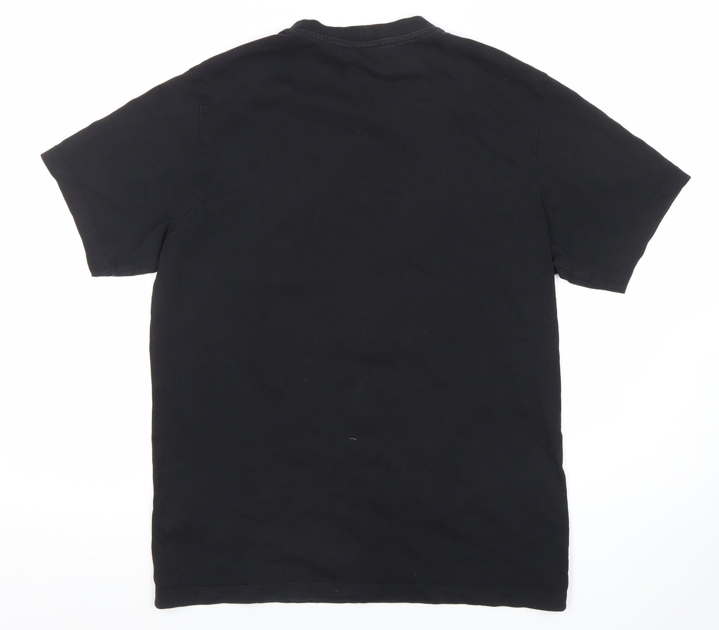 Kenzo Men's Black Eye Embroidered Cotton Graphic T-Shirt Size M