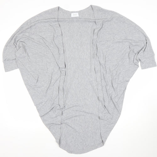 Savida Women’s Grey Open Cardigan Lightweight Jersey Size M