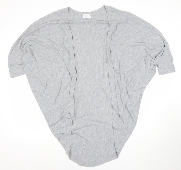 Savida Women’s Grey Open Cardigan Lightweight Jersey Size M