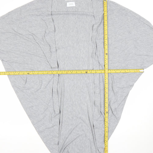 Savida Women’s Grey Open Cardigan Lightweight Jersey Size M