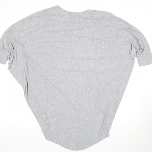 Savida Women’s Grey Open Cardigan Lightweight Jersey Size M