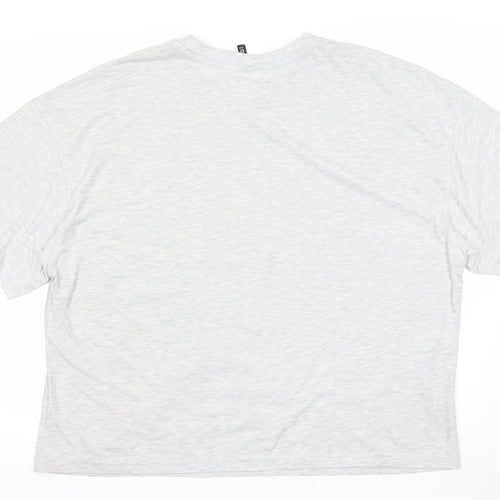 H&M Divided Women's Grey Rockaway New York XL T-Shirt Short Sleeve