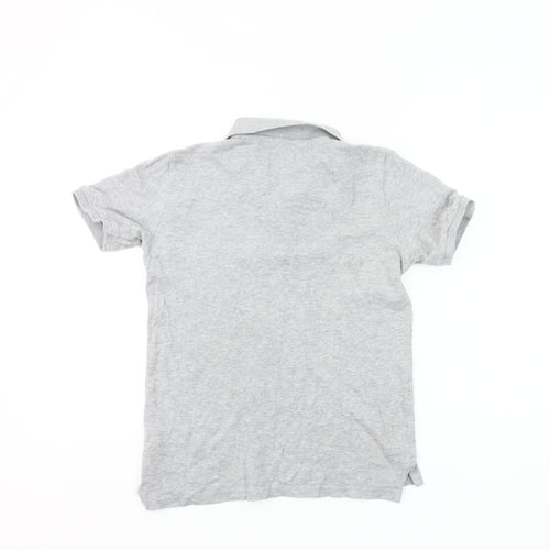 Lyle & Scott Boys Grey Polo Shirt 10-11 Years Cotton Short Sleeve