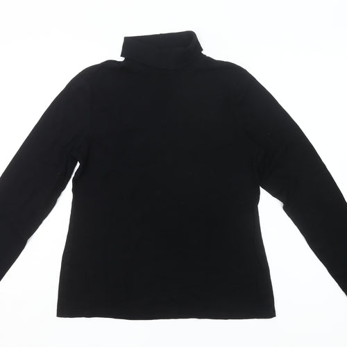 Dorothy Perkins Women’s Black Roll Neck Cotton Long Sleeve UK18