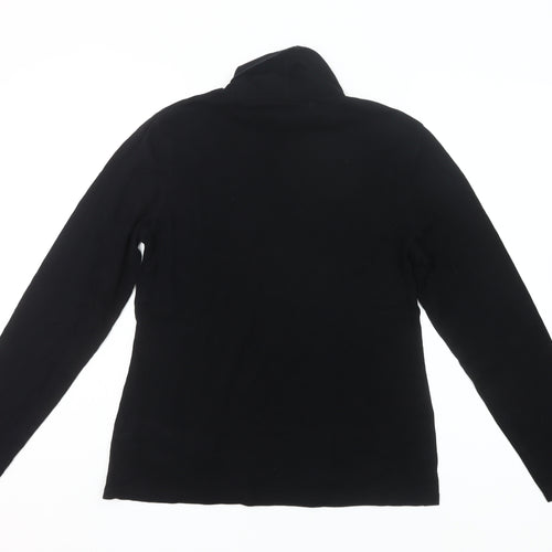 Dorothy Perkins Women’s Black Roll Neck Cotton Long Sleeve UK18
