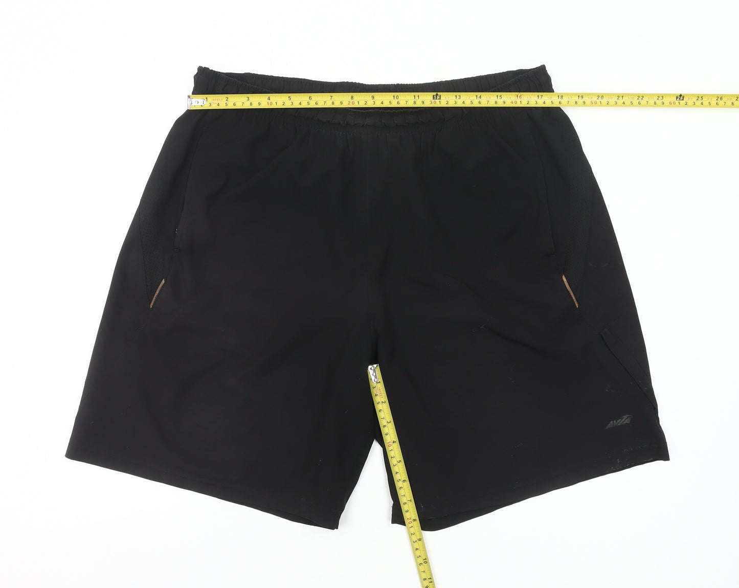 Avia Men’s Black XL Athletic Gym Training Shorts