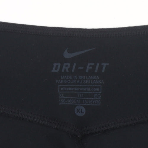 Nike Teens Black XL Dri-Fit Athletic Training Shorts