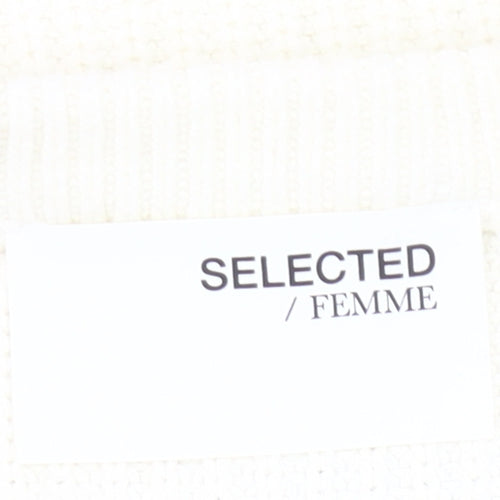 Selected Femme Women’s Black White Striped Pullover Jumper M