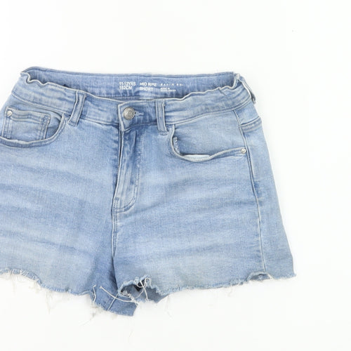 Denim Co Girls Blue Cut-Off Denim Shorts 11-12Y Casual Summer