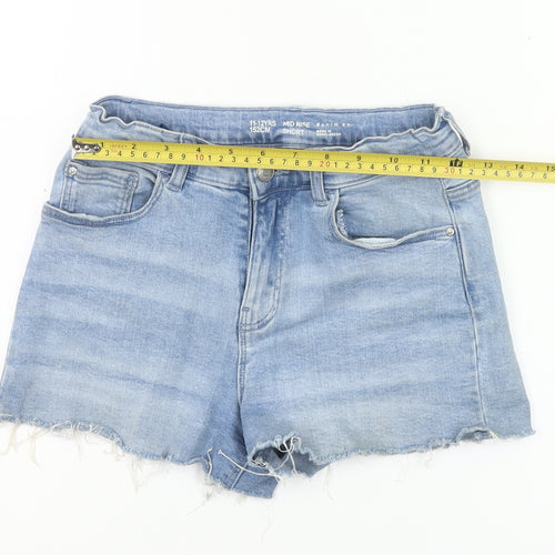 Denim Co Girls Blue Cut-Off Denim Shorts 11-12Y Casual Summer