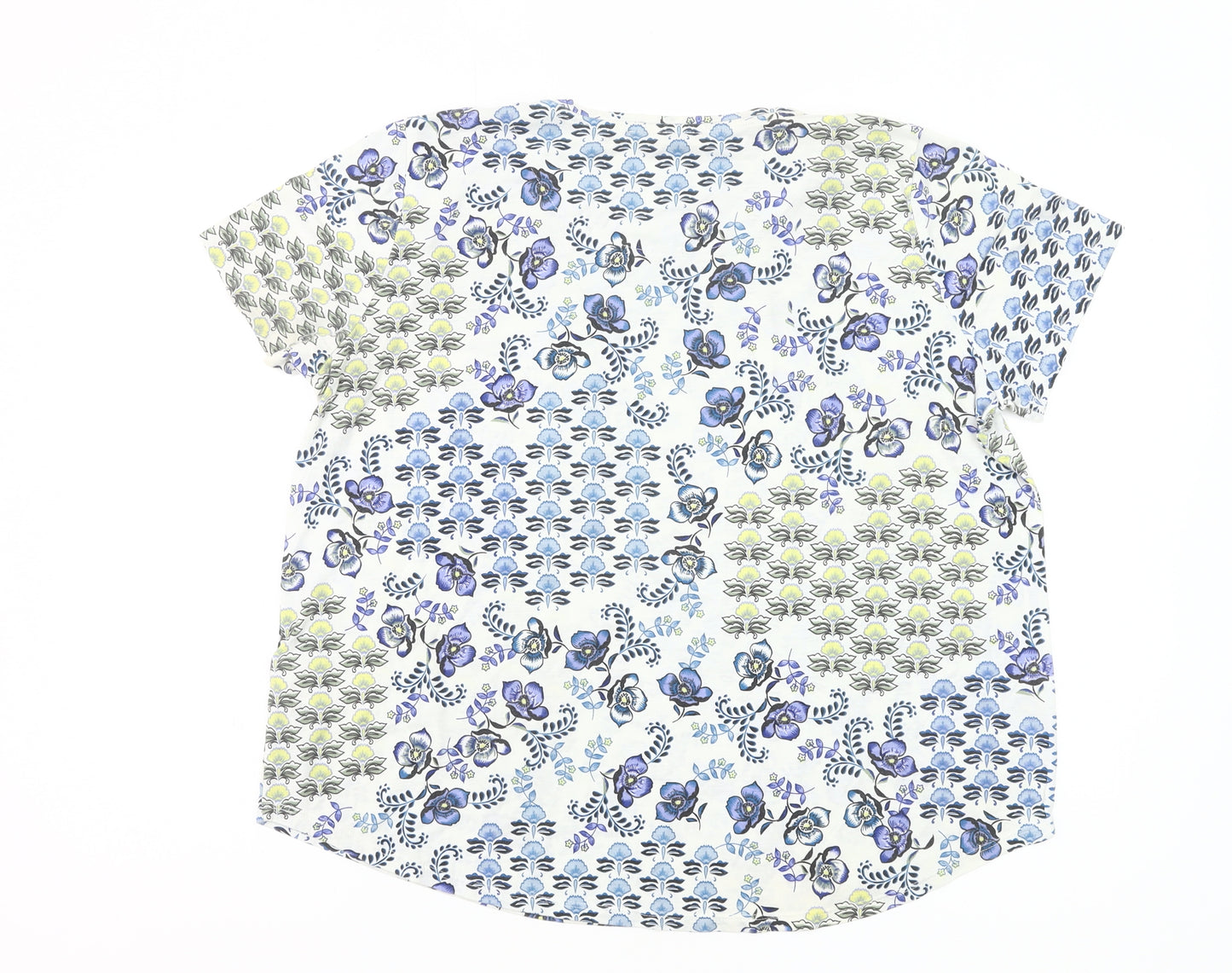 Marks and Spencer Women’s Multicoloured Floral T-Shirt UK 18