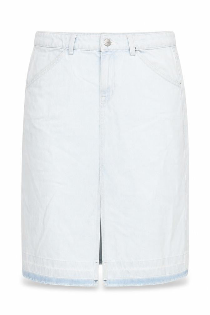 Marks and Spencer Girls Blue Denim Straight Skirt 13-14 Years Knee-Length