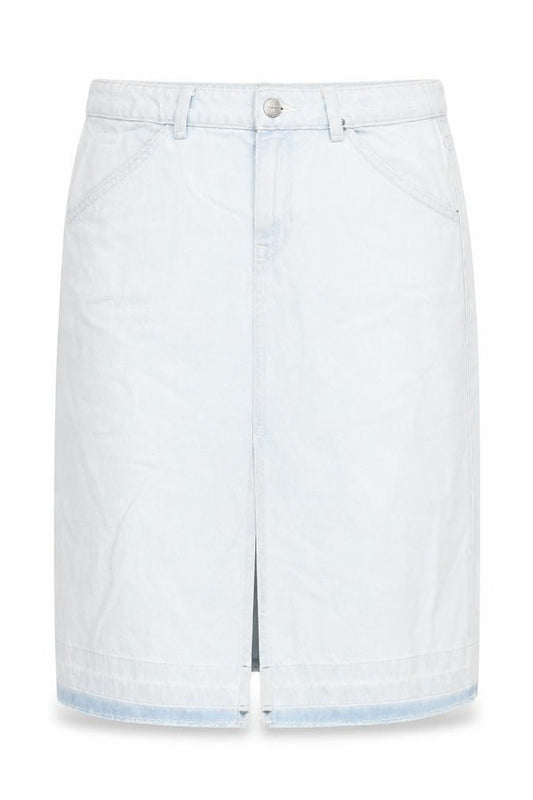 Marks and Spencer Girls Blue Denim Straight Skirt 13-14 Years Knee-Length