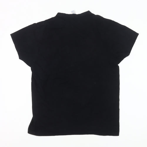 JHK Men’s Black Crew Neck Father Son Friendship Quote T-Shirt Size S