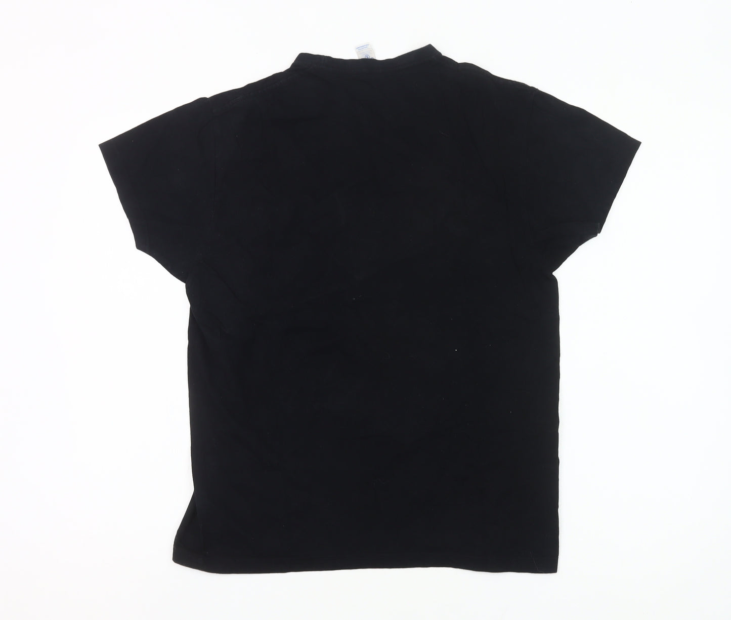 JHK Men’s Black Crew Neck Father Son Friendship Quote T-Shirt Size S