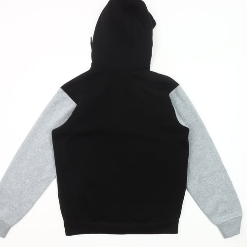 Donnay Men’s Black Grey Full Zip Hoodie Size S Regular Fit