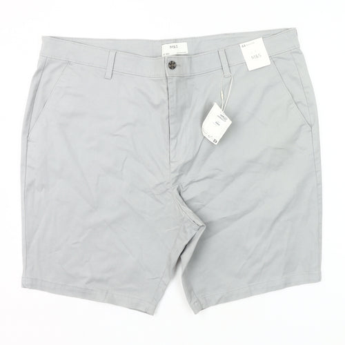 Marks and Spencer Men’s Grey 44 Chino Shorts Cotton Stretch