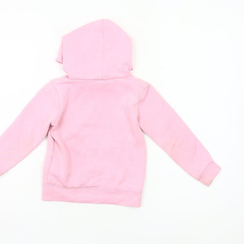 Nike Girls Pink Pullover Hoodie 2-3 Years Logo Fleece Sweatshirt