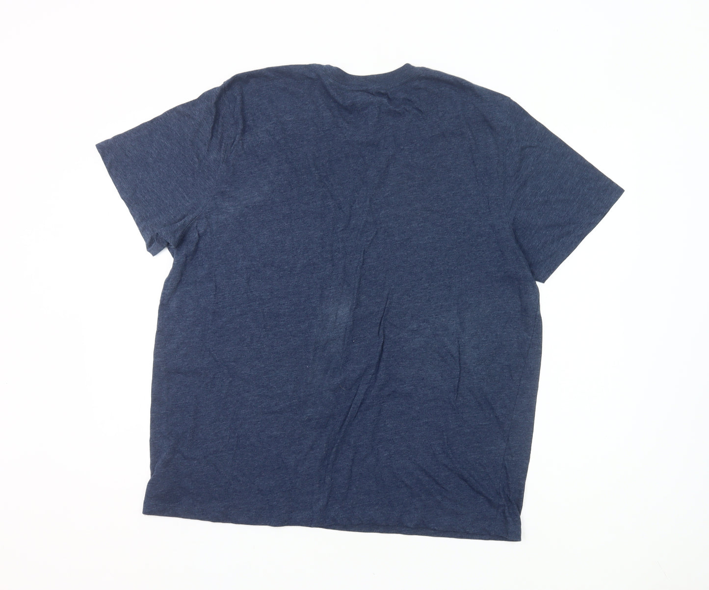 Old Navy Women Blue XL Basic Crew Neck Short Sleeve T-Shirt