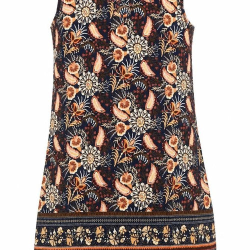Emery Rose Womens Multicoloured XL Shift Dress Sleeveless Knee Length