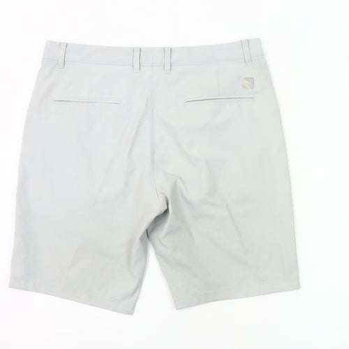 Puma Mens Grey Chino Shorts Size 24 Regular Fit Casual Summer