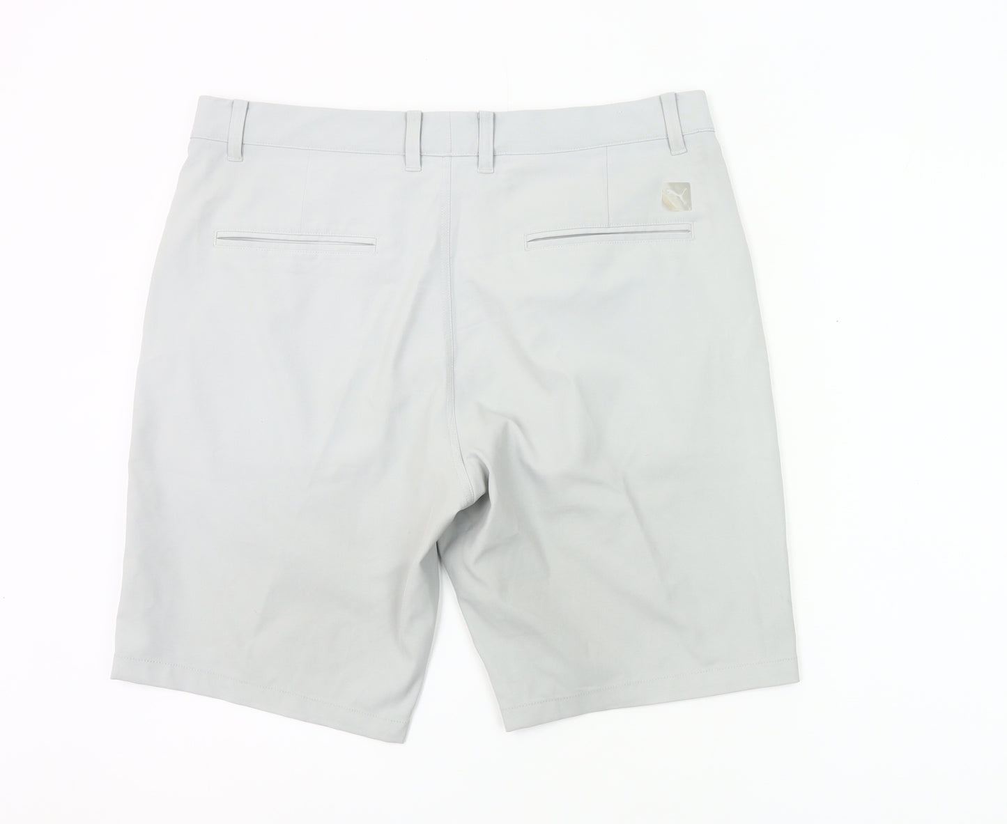 Puma Mens Grey Chino Shorts Size 24 Regular Fit Casual Summer