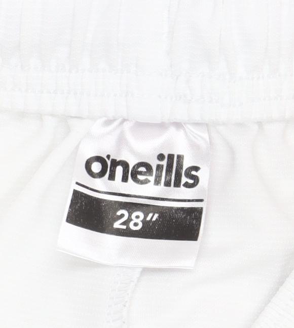 O'Neills Boys White Athletic Shorts 28in Elastic Waist Football Training