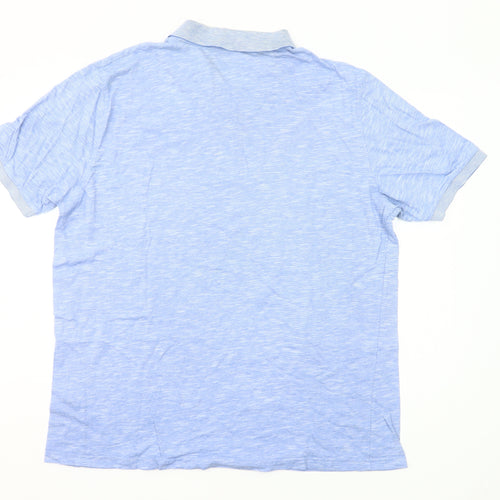 Dunnes Stores Men’s Blue 2XL Regular Fit Cotton Polo Shirt
