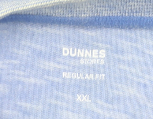 Dunnes Stores Men’s Blue 2XL Regular Fit Cotton Polo Shirt