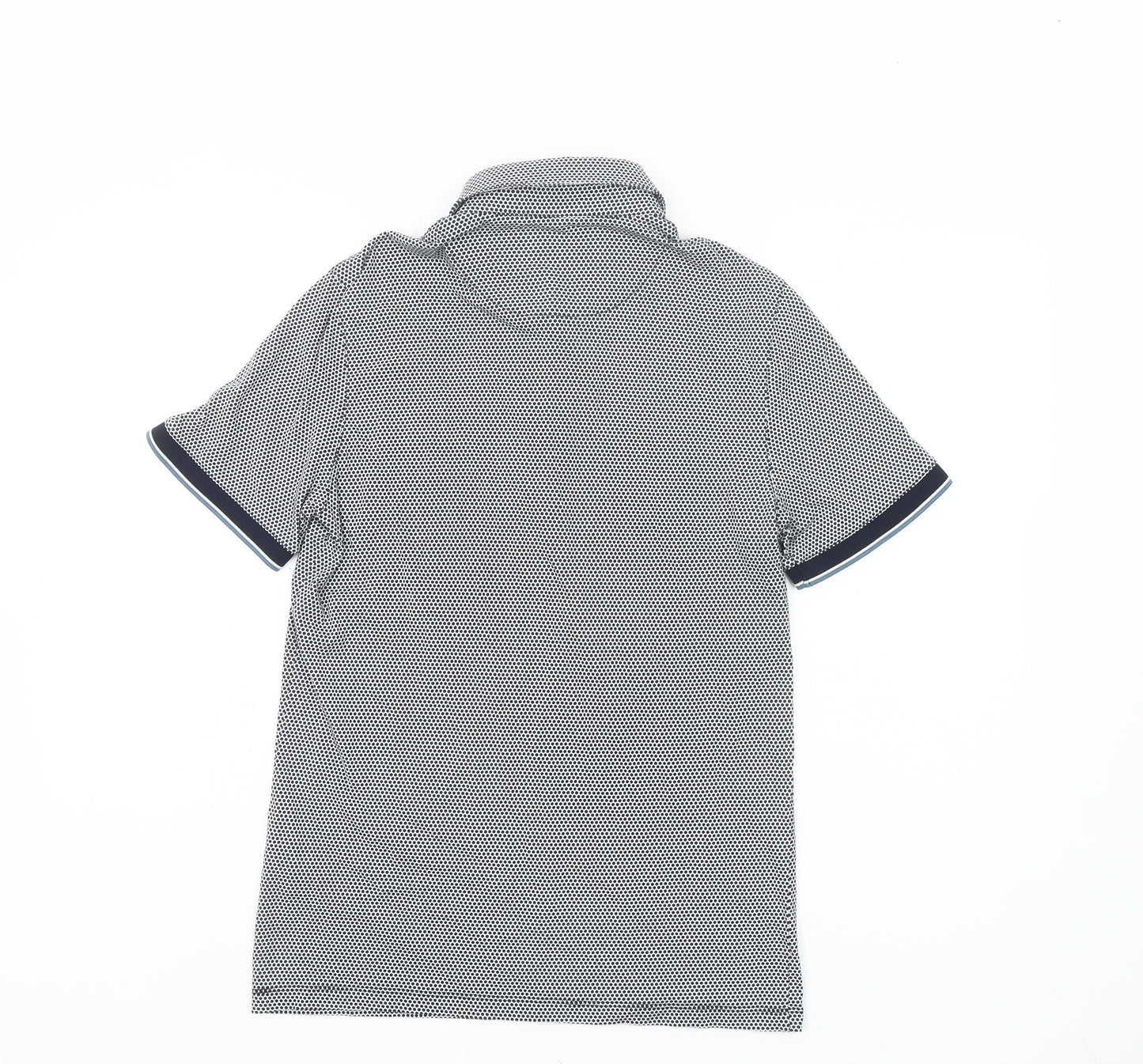 Ted Baker Men's Grey Polo Shirt Size S Short Sleeve Cotton