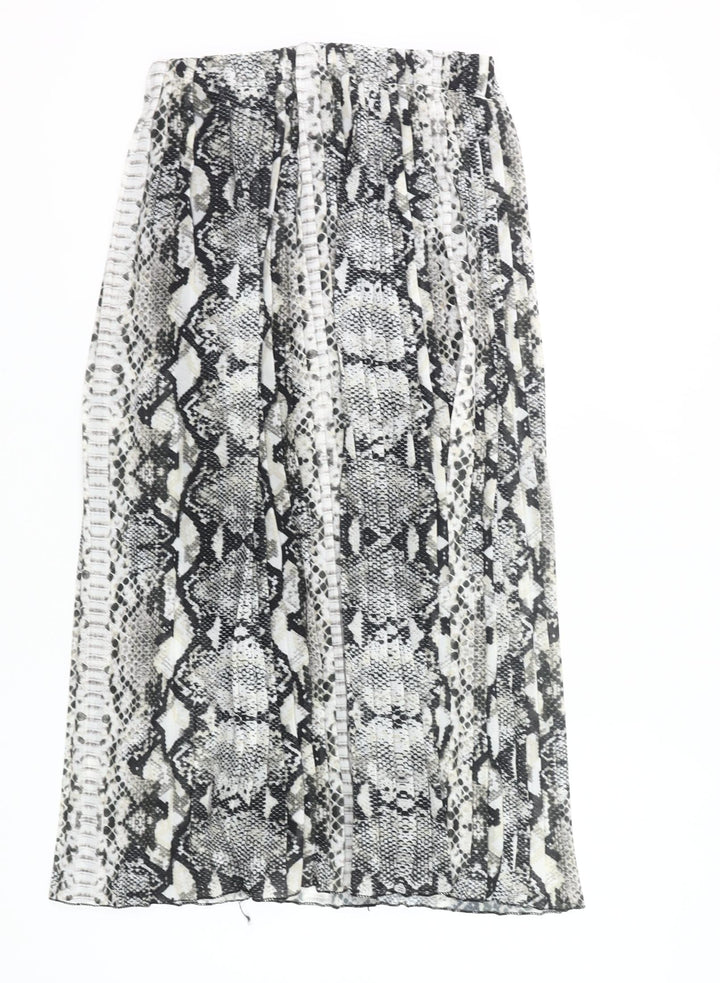 Modissima Womens Snake Print Pleated Midi Skirt Size 12