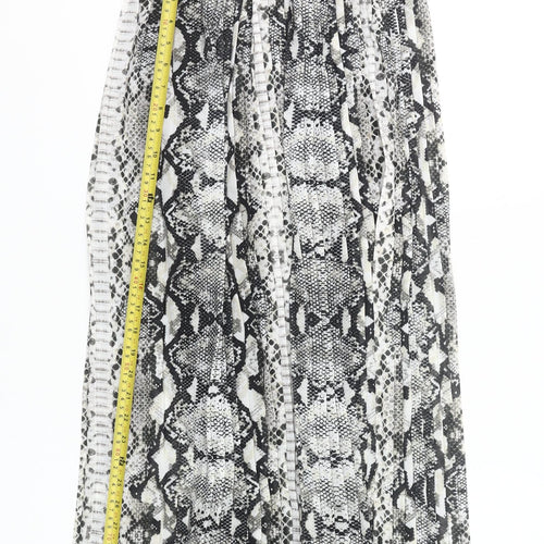 Modissima Womens Snake Print Pleated Midi Skirt Size 12