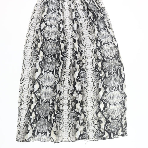Modissima Womens Snake Print Pleated Midi Skirt Size 12