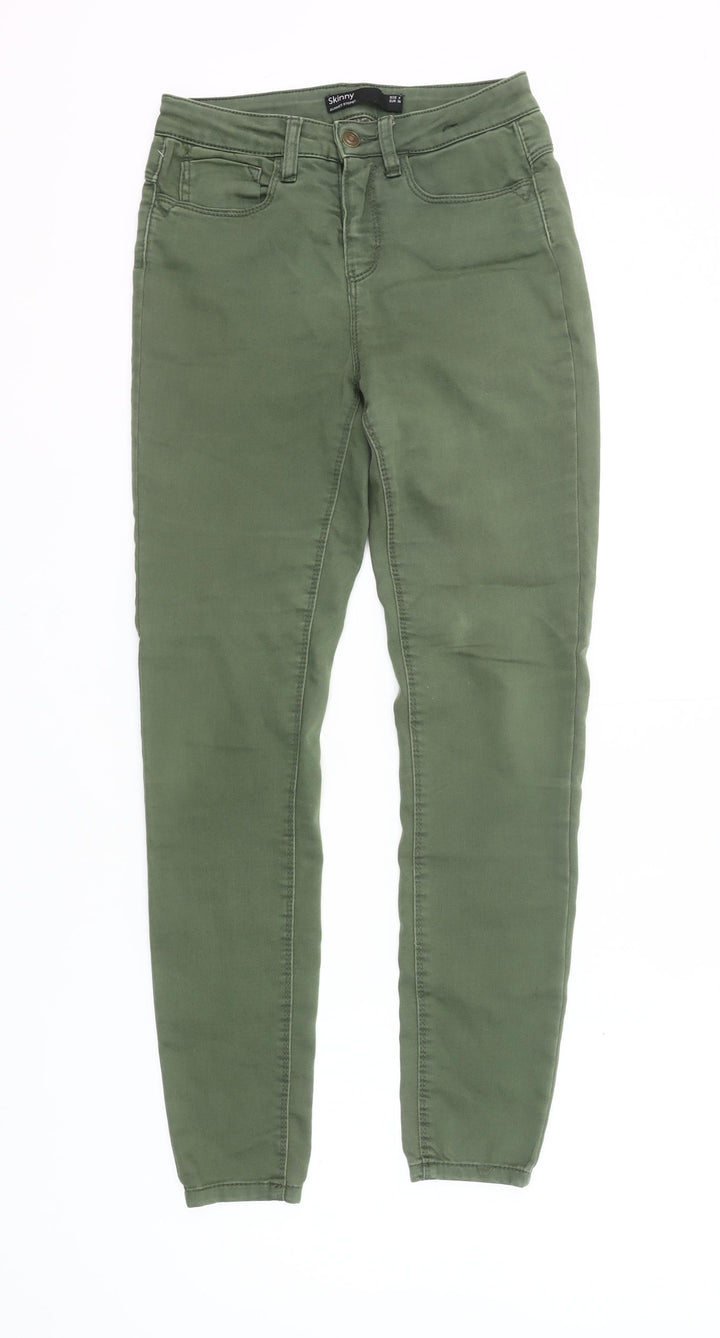 Dunnes Stores Women’s Green Skinny Jeans Size 8 Slim Stretch
