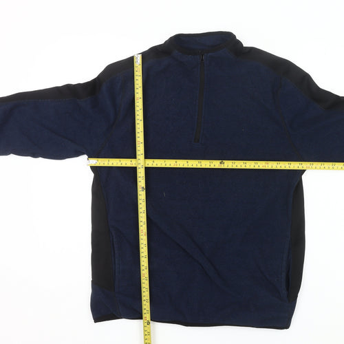 Dunnes Stores Men’s Blue 1/4 Zip Fleece Sweatshirt Small