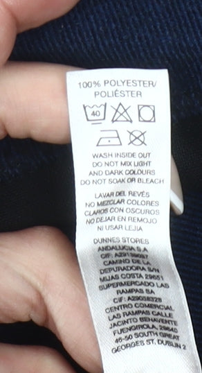 Dunnes Stores Men’s Blue 1/4 Zip Fleece Sweatshirt Small