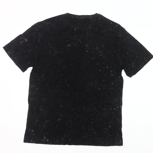 Dunnes Stores Men's Black Minds Eye Medium Relaxed Fit Graphic T-Shirt