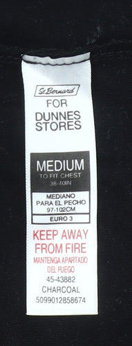Dunnes Stores Men's Black Minds Eye Medium Relaxed Fit Graphic T-Shirt
