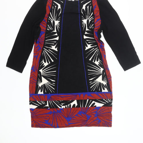 Principles Petite Women’s Shift Dress Black Red Blue Floral Size 12