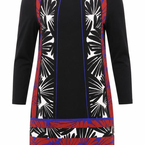 Principles Petite Women’s Shift Dress Black Red Blue Floral Size 12