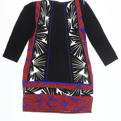 Principles Petite Women’s Shift Dress Black Red Blue Floral Size 12