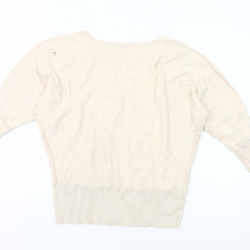 Dunnes Women’s Beige Size 16 Pullover Jumper 3/4 Sleeve Knit