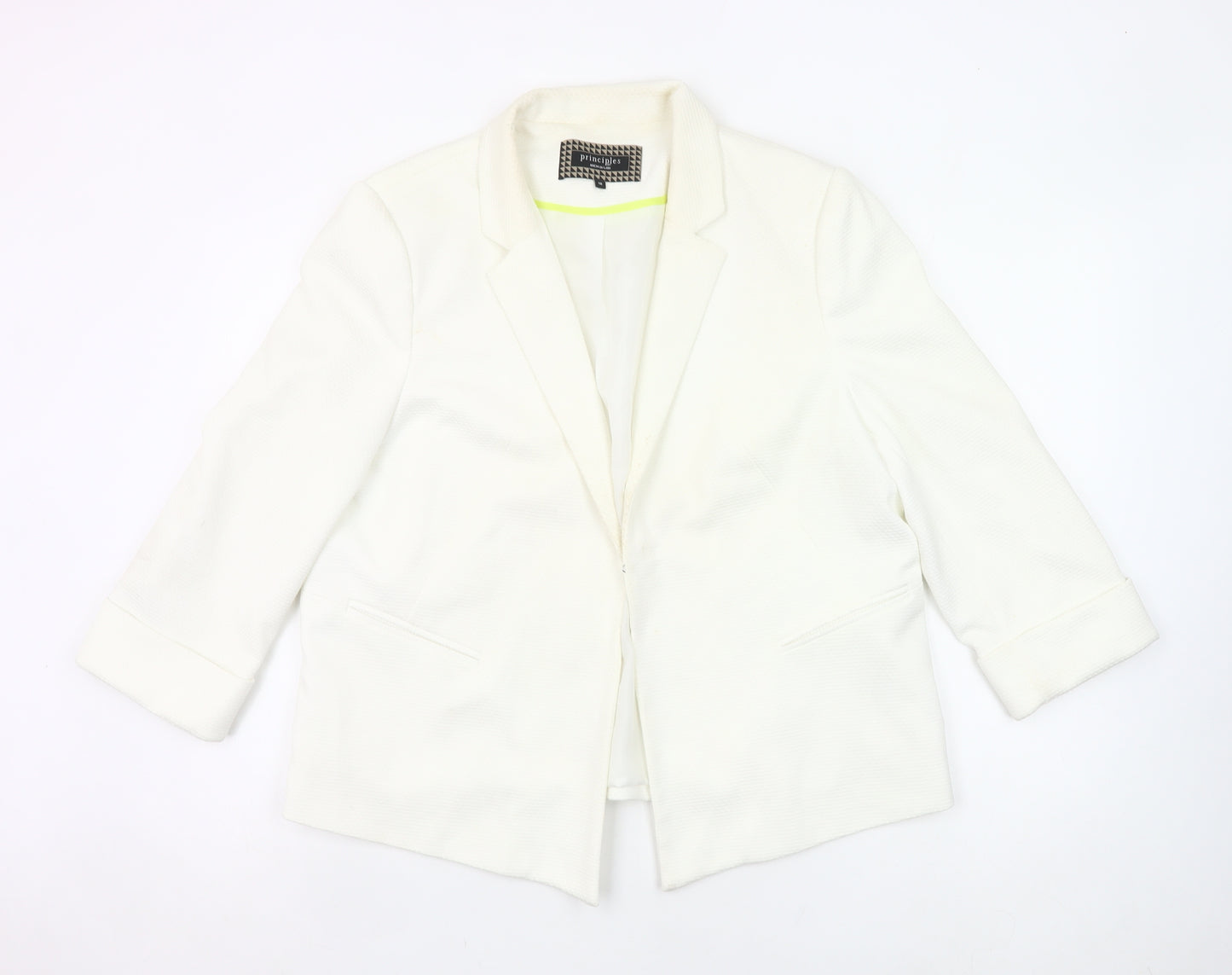Principles by Ben de Lisi Women’s White Blazer Size 18 Workwear Jacket
