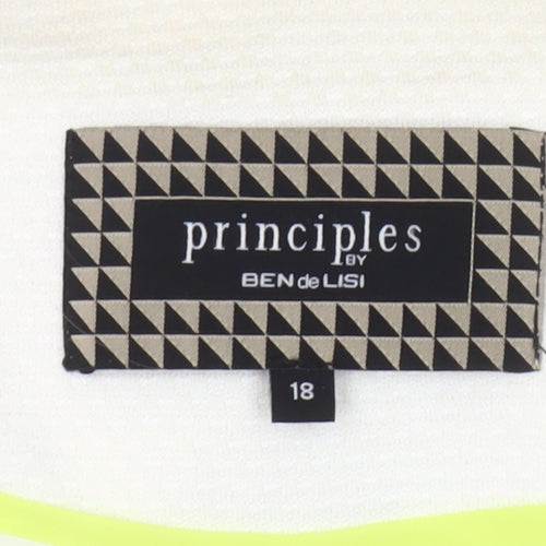 Principles by Ben de Lisi Women’s White Blazer Size 18 Workwear Jacket