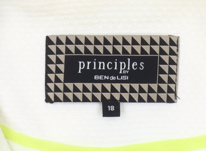 Principles by Ben de Lisi Women’s White Blazer Size 18 Workwear Jacket