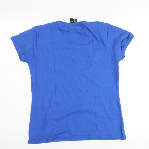 Adrenaline Addict Women Blue M T-Shirt Outdoor Adventure Crew Neck