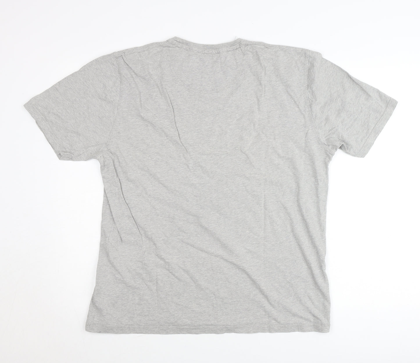 Boston Crew Men's Grey Graphic T-Shirt Size L Cotton Casual