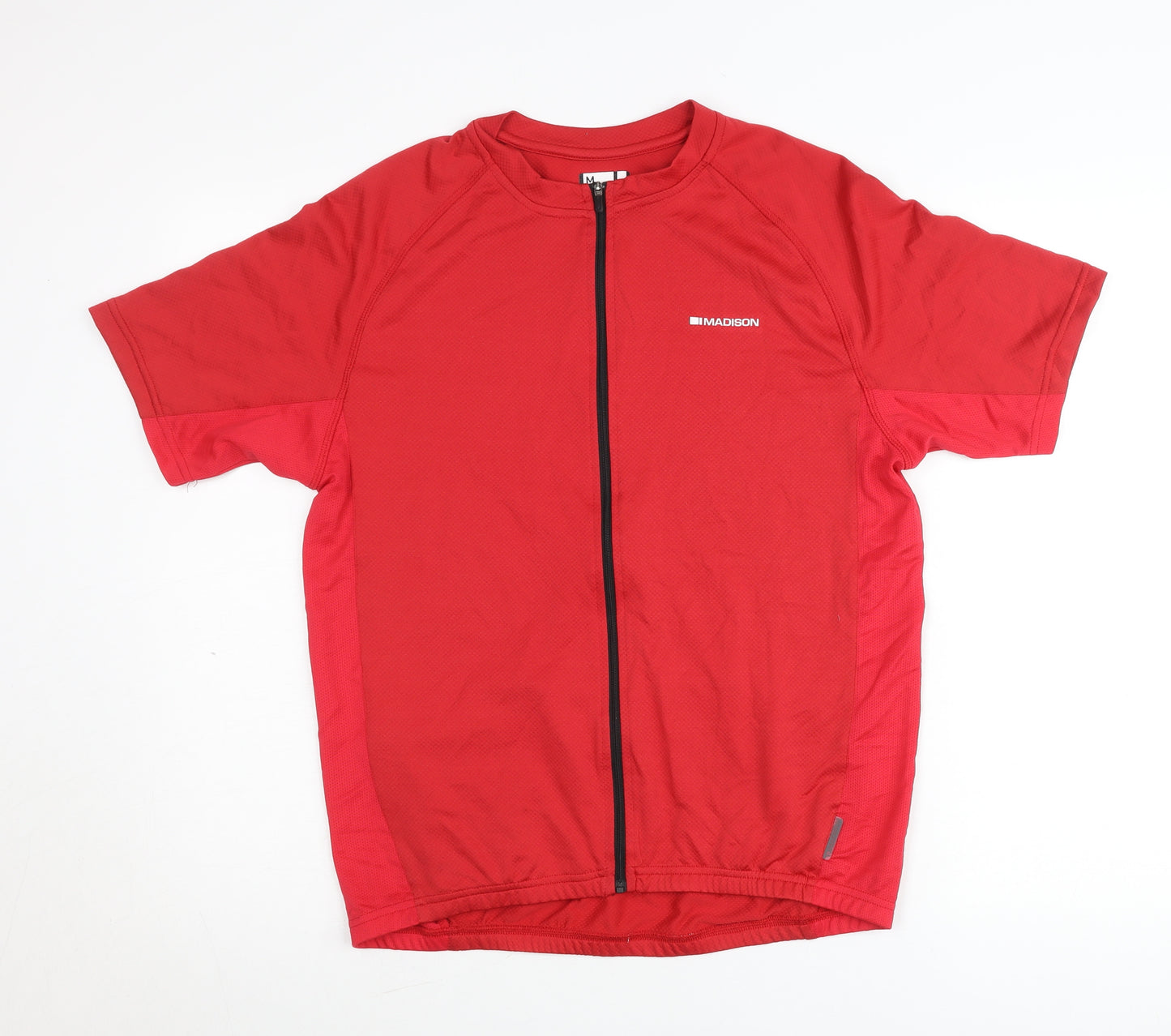 Madison Men’s Red Cycling Jersey M Short Sleeve Full Zip