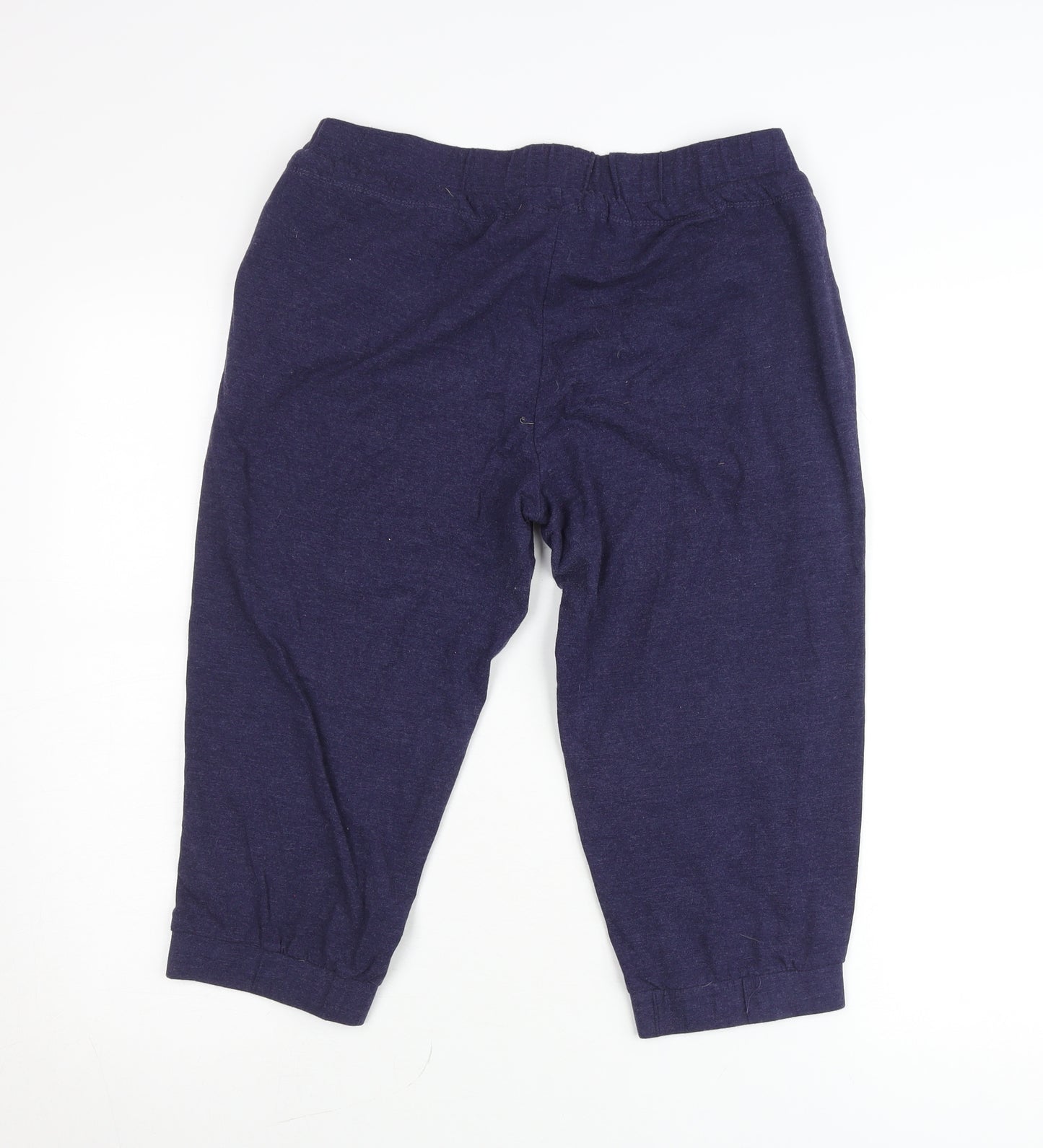 Reebok Womens Blue Jogger Trousers Size 10 Cotton Blend Stretch